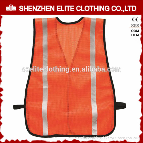 Cheap Orange Safety Work Vest Reflective Mens Workwear